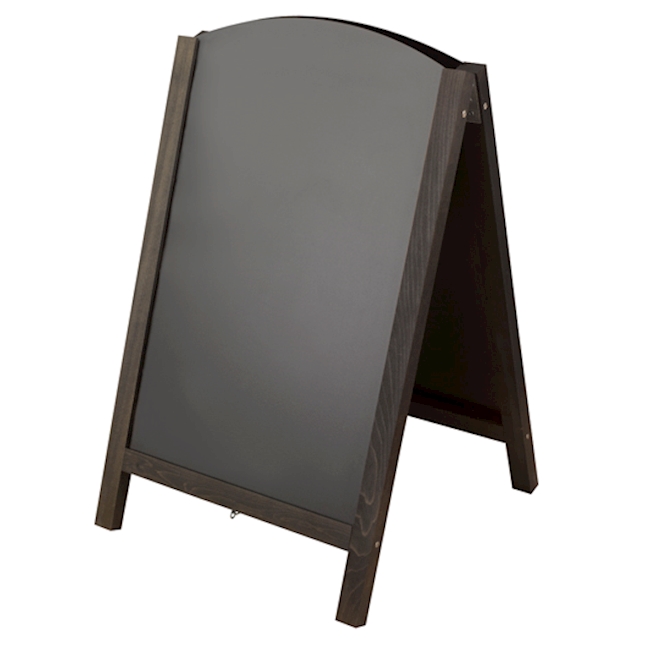 Chevalet de trottoir noir 550 x 850 mm